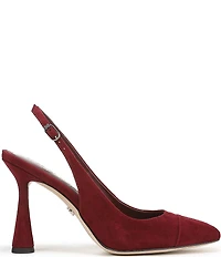 Sam Edelman Essa Suede Square Toe Slingback Dress Pumps