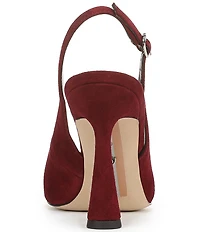 Sam Edelman Essa Suede Square Toe Slingback Dress Pumps