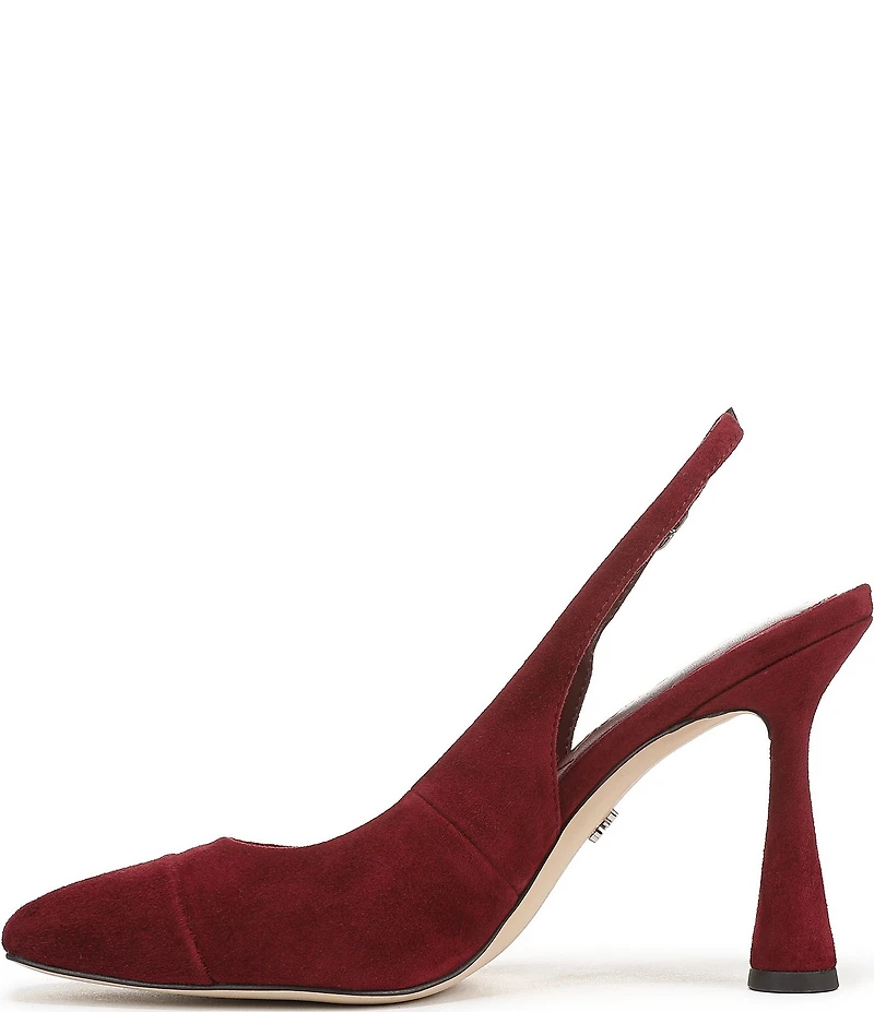 Sam Edelman Essa Suede Square Toe Slingback Dress Pumps