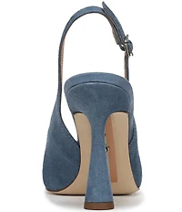 Sam Edelman Essa Suede Square Toe Slingback Dress Pumps