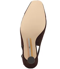 Sam Edelman Essa Suede Square Toe Slingback Dress Pumps