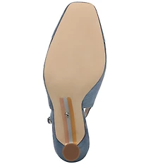 Sam Edelman Essa Suede Square Toe Slingback Dress Pumps