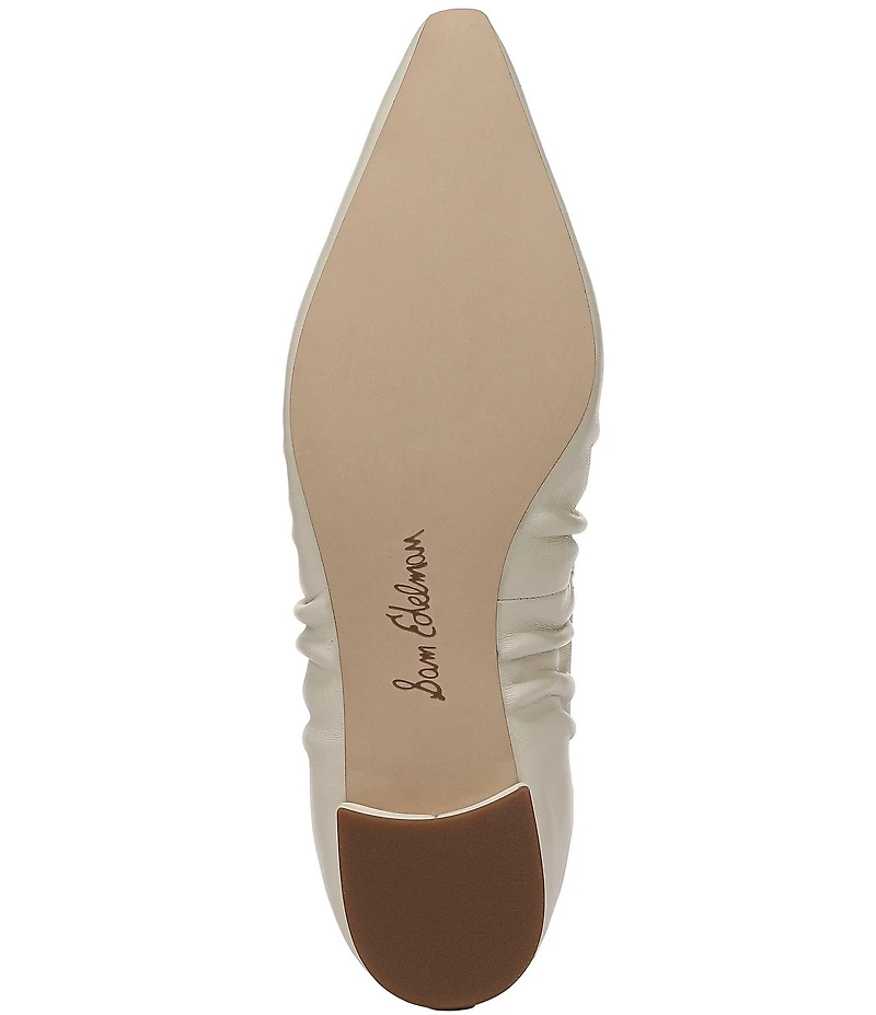 Sam Edelman Essex Leather Snip Toe Ballet Flats