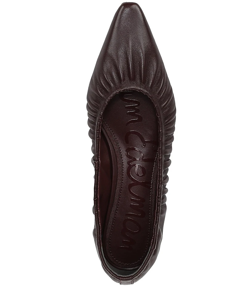 Sam Edelman Essex Leather Snip Toe Ballet Flats