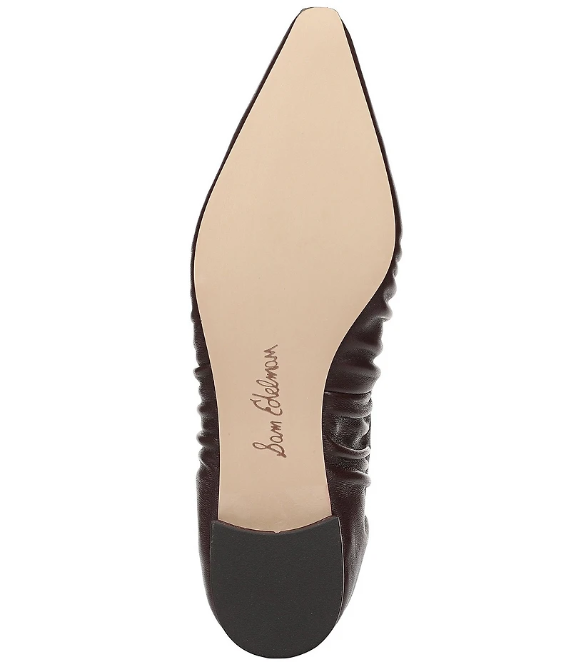 Sam Edelman Essex Leather Snip Toe Ballet Flats