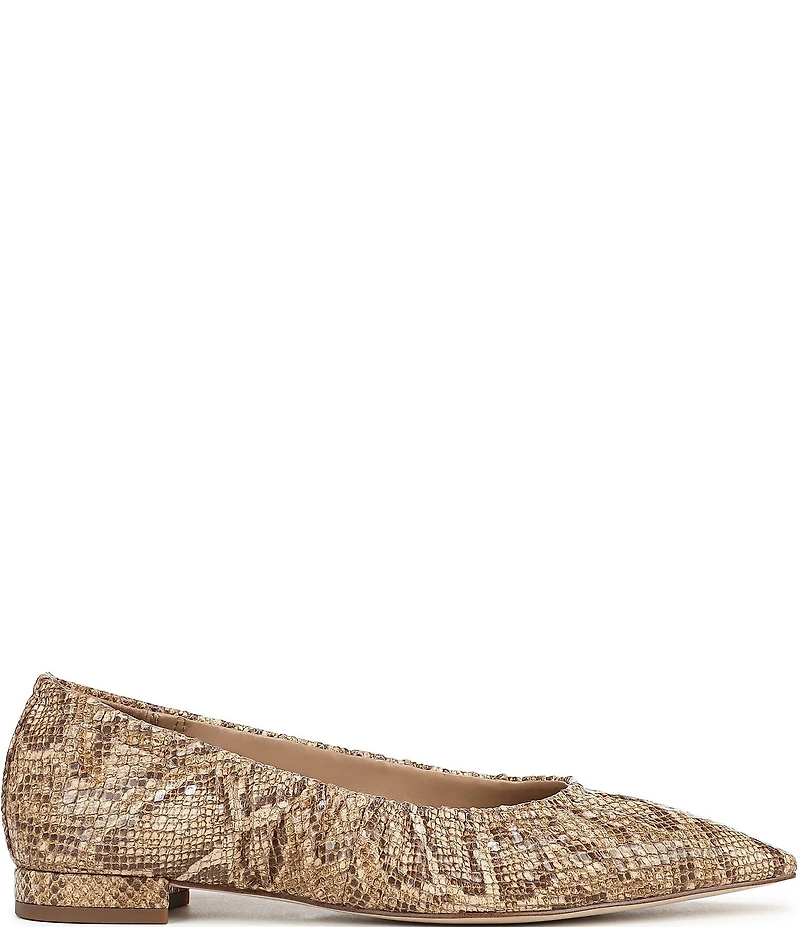 Sam Edelman Essex Python Print Leather Ballet Flats