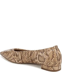 Sam Edelman Essex Python Print Leather Ballet Flats
