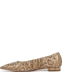 Sam Edelman Essex Python Print Leather Ballet Flats