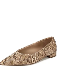 Sam Edelman Essex Python Print Leather Ballet Flats