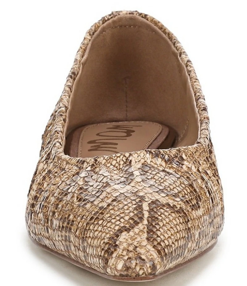 Sam Edelman Essex Python Print Leather Ballet Flats
