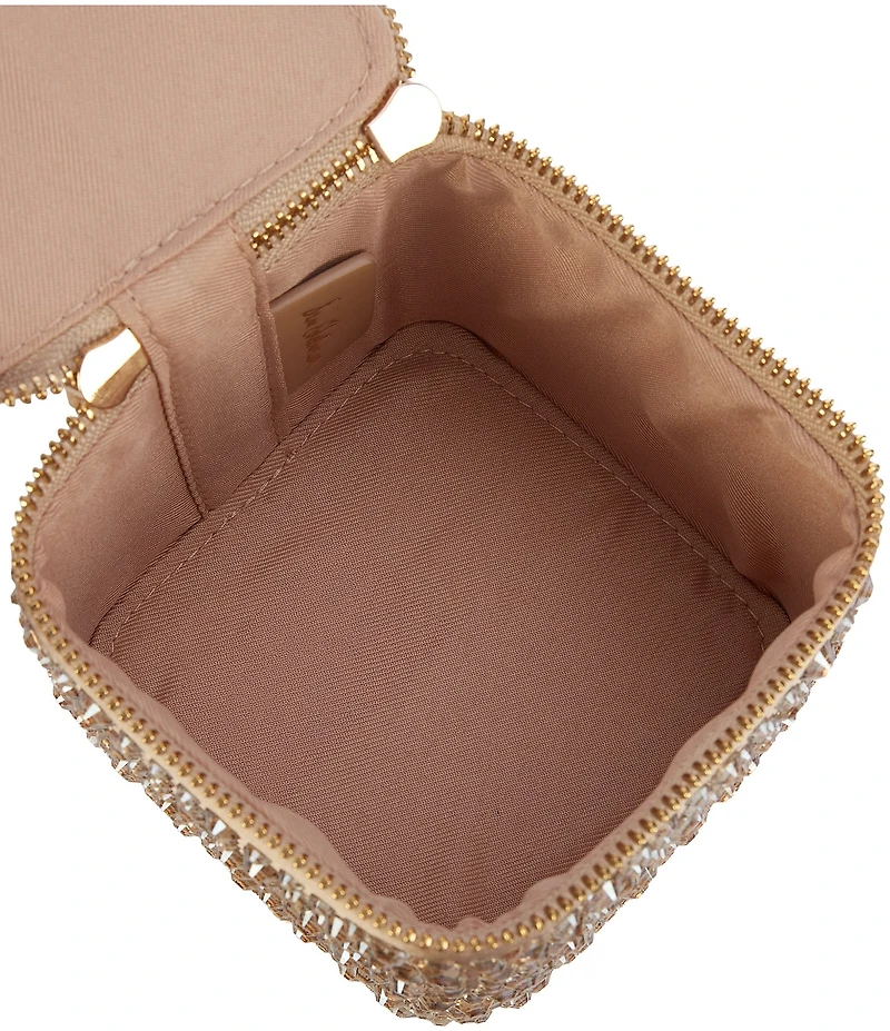 Sam Edelman Estelle Satin Rhinestone Vanity Case Bag