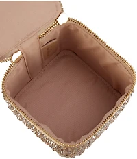 Sam Edelman Estelle Satin Rhinestone Vanity Case Bag