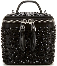Sam Edelman Estelle Satin Rhinestone Vanity Case Bag