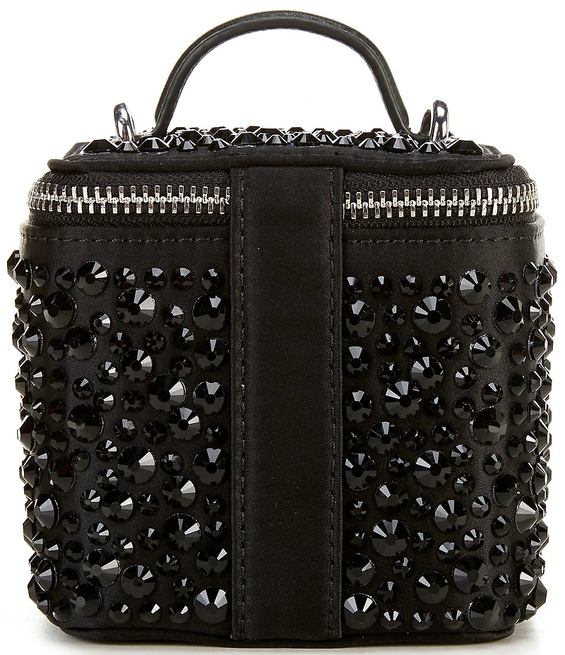 Sam Edelman Estelle Satin Rhinestone Vanity Case Bag
