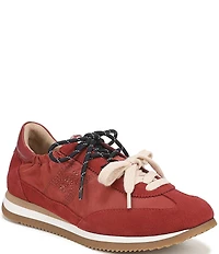 Sam Edelman Evara Nylon and Suede Logo Lace Up Sneakers