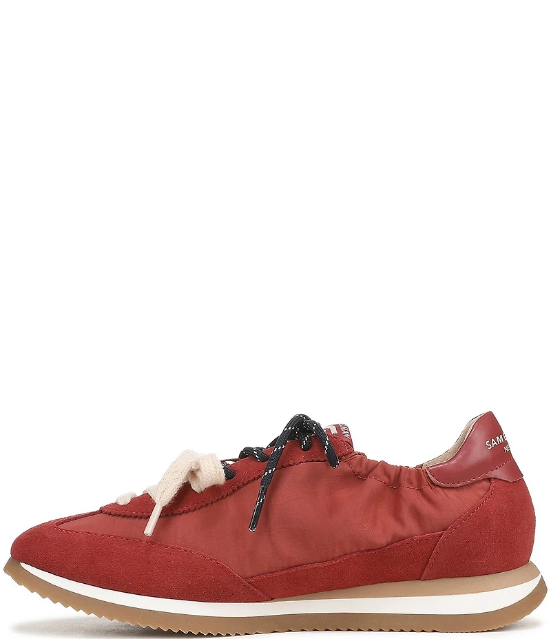 Sam Edelman Evara Nylon and Suede Logo Lace Up Sneakers