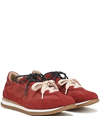Sam Edelman Evara Nylon and Suede Logo Lace Up Sneakers