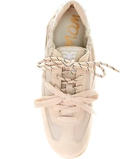 Sam Edelman Evara Nylon and Suede Logo Lace Up Sneakers