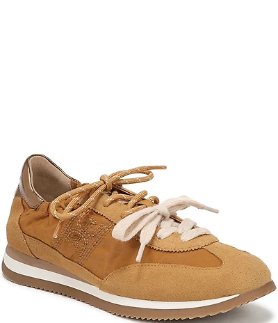 Sam Edelman Evara Nylon and Suede Logo Lace Up Sneakers