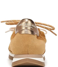 Sam Edelman Evara Nylon and Suede Logo Lace Up Sneakers