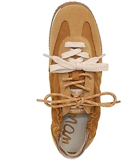 Sam Edelman Evara Nylon and Suede Logo Lace Up Sneakers