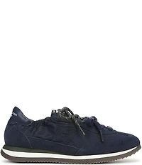 Sam Edelman Evara Nylon and Suede Logo Lace Up Sneakers