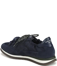 Sam Edelman Evara Nylon and Suede Logo Lace Up Sneakers