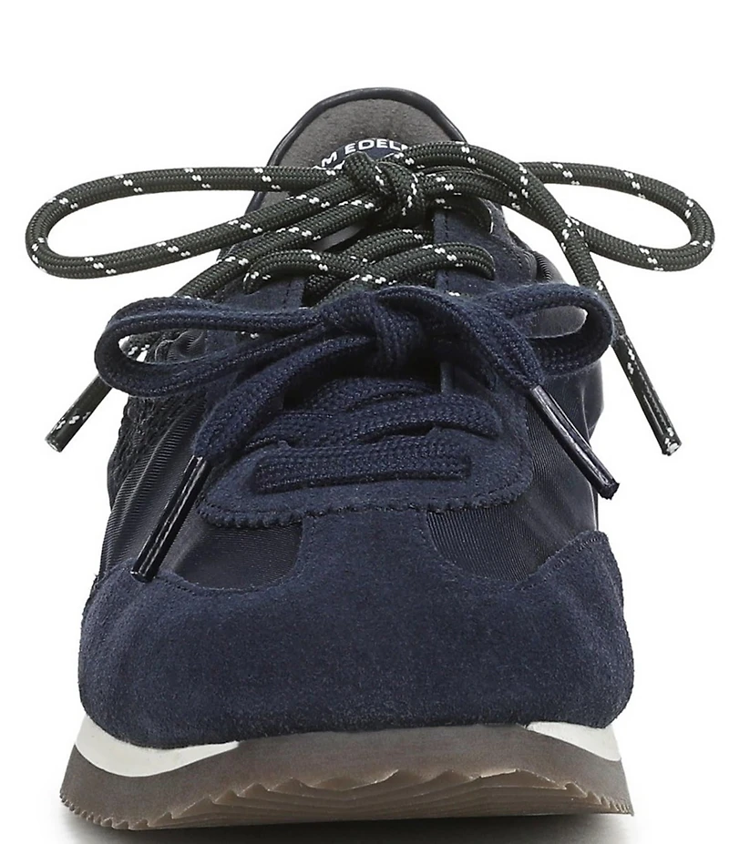 Sam Edelman Evara Nylon and Suede Logo Lace Up Sneakers