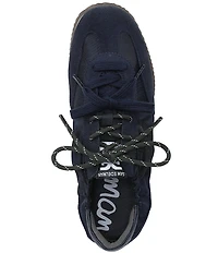 Sam Edelman Evara Nylon and Suede Logo Lace Up Sneakers