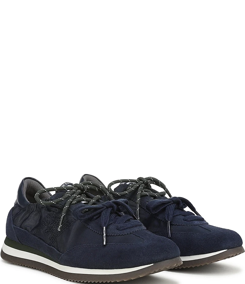 Sam Edelman Evara Nylon and Suede Logo Lace Up Sneakers