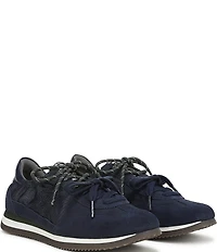Sam Edelman Evara Nylon and Suede Logo Lace Up Sneakers