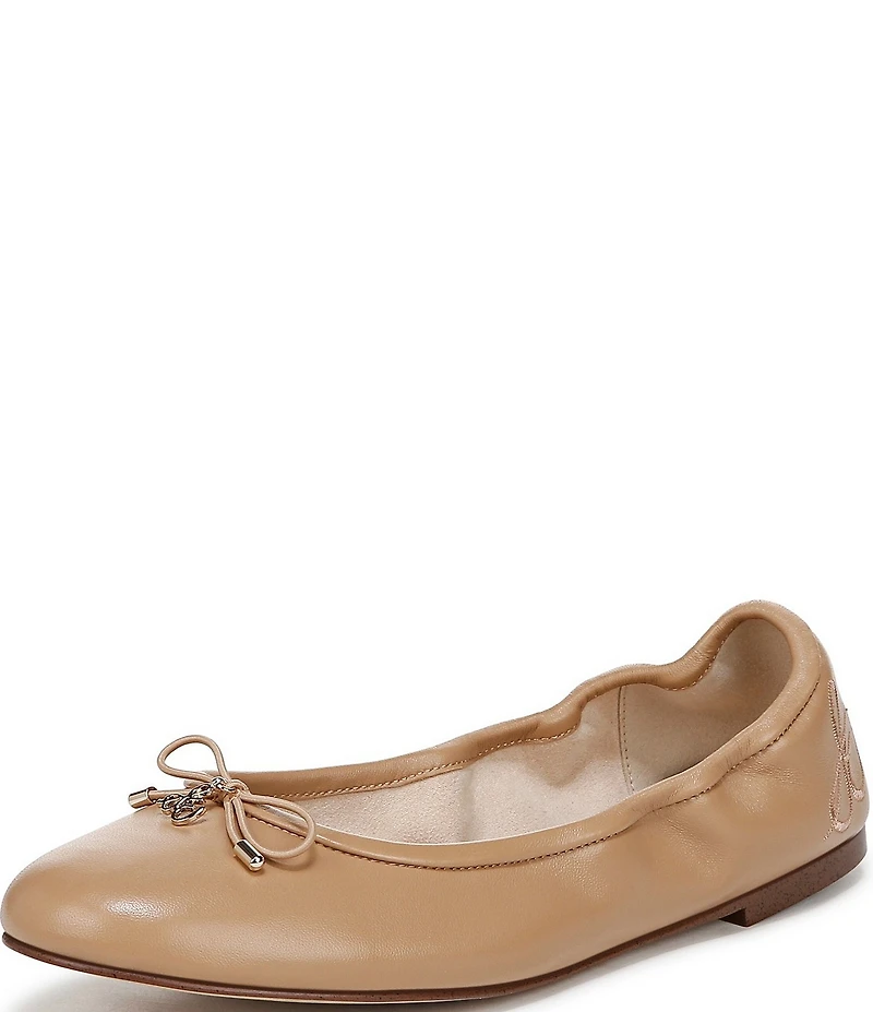 Sam Edelman Felicia Leather Bow Detail Ballet Flats