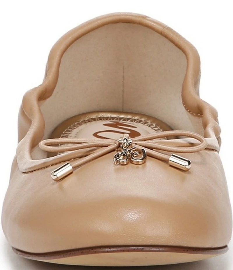 Sam Edelman Felicia Leather Bow Detail Ballet Flats