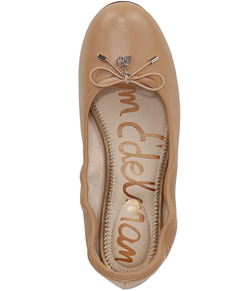 Sam Edelman Felicia Leather Bow Detail Ballet Flats