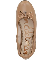 Sam Edelman Felicia Leather Bow Detail Ballet Flats
