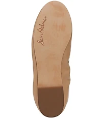 Sam Edelman Felicia Leather Bow Detail Ballet Flats