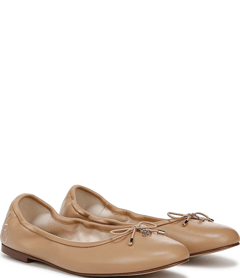 Sam Edelman Felicia Leather Bow Detail Ballet Flats