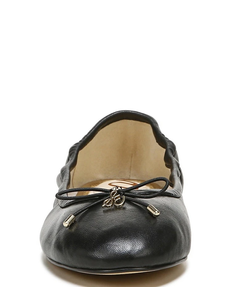 Sam Edelman Felicia Leather Bow Detail Ballet Flats