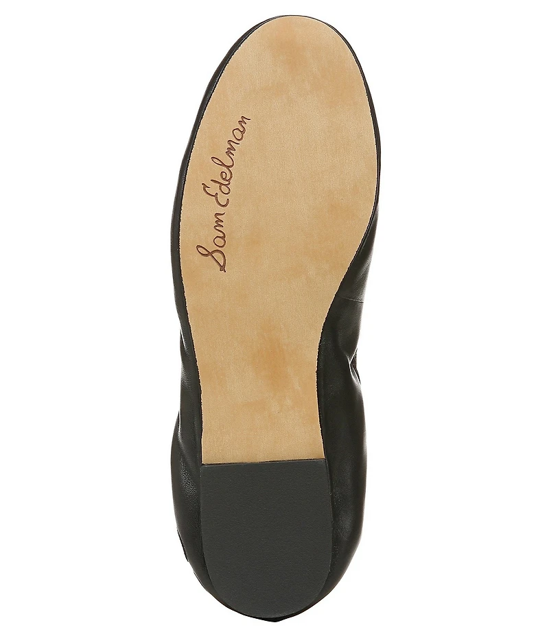 Sam Edelman Felicia Leather Bow Detail Ballet Flats