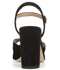 Sam Edelman Fleur Suede Ankle Strap Platform Dress Sandals