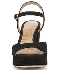 Sam Edelman Fleur Suede Ankle Strap Platform Dress Sandals