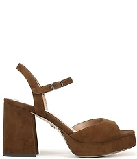 Sam Edelman Fleur Suede Ankle Strap Platform Dress Sandals