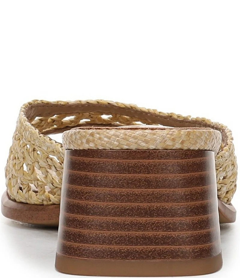 Sam Edelman Fynn Woven Raffia Slide Sandals