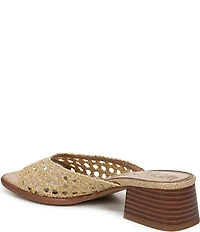 Sam Edelman Fynn Woven Raffia Slide Sandals