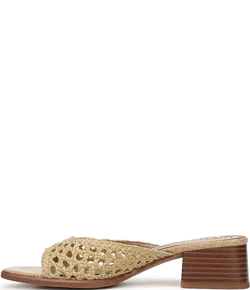Sam Edelman Fynn Woven Raffia Slide Sandals