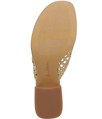 Sam Edelman Fynn Woven Raffia Slide Sandals