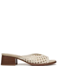Sam Edelman Fynn Woven Raffia Slide Sandals