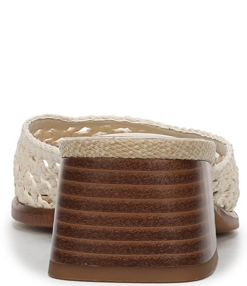 Sam Edelman Fynn Woven Raffia Slide Sandals