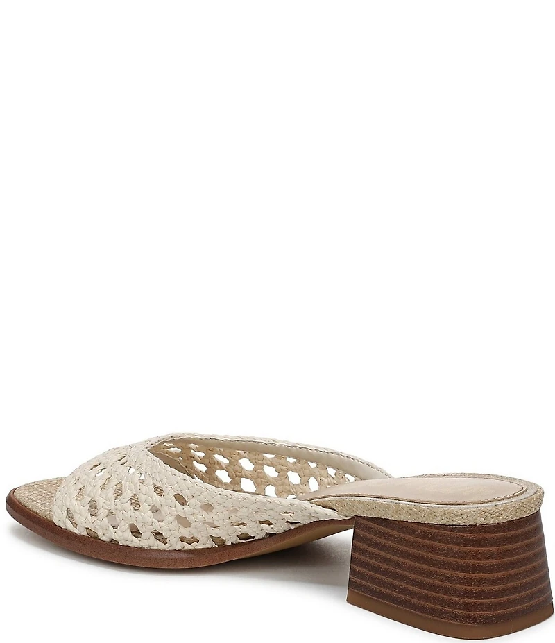 Sam Edelman Fynn Woven Raffia Slide Sandals