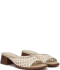 Sam Edelman Fynn Woven Raffia Slide Sandals